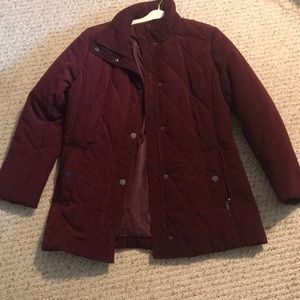 Burgundy Women’s L Croft&Barrow Coat